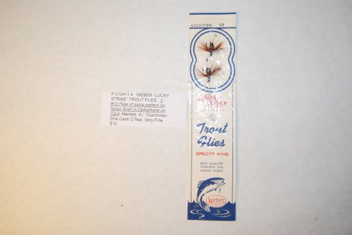 WEBER LUCKY STRIKE TROUT FLIES. #12 Coachman.